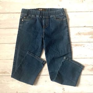 Girls Size 8 Jeans Pull On Elastic Waist Denim Jeggings Kids Pants